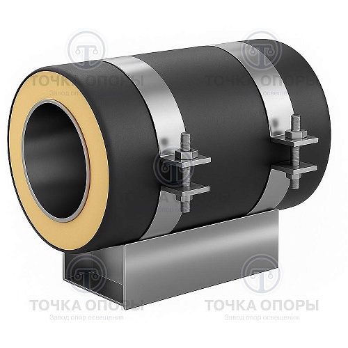 Скользящая опора СПОк 1020/1200.100 подкладная канальная для труб в ППУ